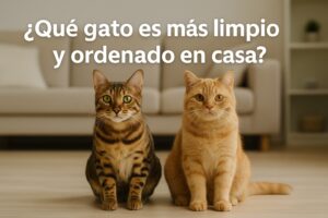 ¿Qué gato es más limpio y ordenado en casa?