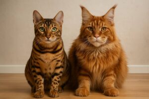 ¿Qué gato cuesta más mantener? Bengalí vs Maine Coon
