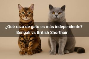 ¿Qué raza de gato es más independiente? Bengalí vs British Shorthair