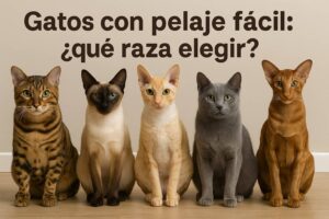 Gatos con pelaje fácil: ¿qué raza elegir?