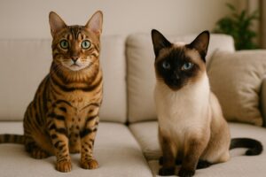 ¿Qué felino es más sociable: Bengalí o Siamés?