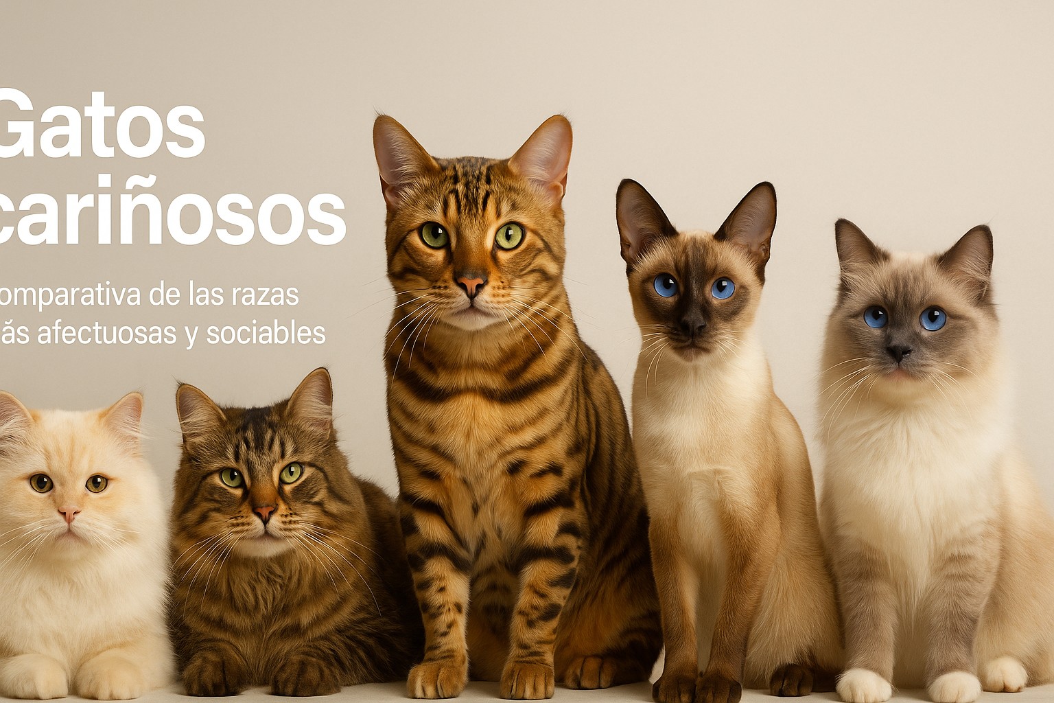 Razas de gatos cariñosos