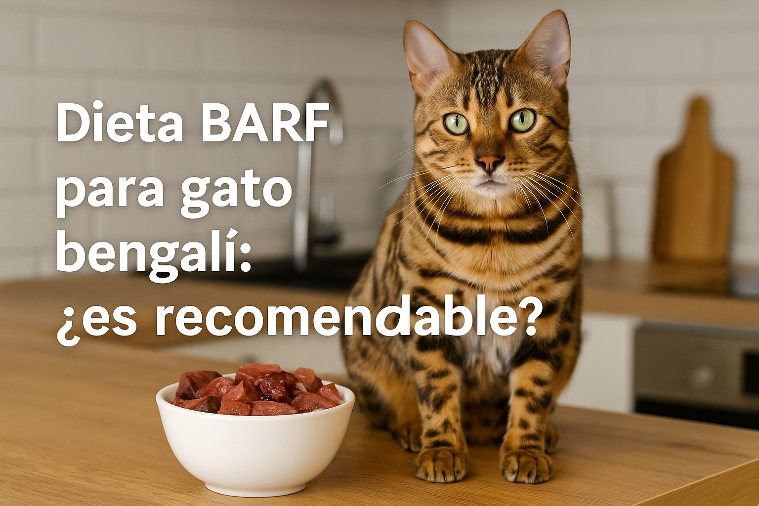 Dieta BARF para gato bengalí