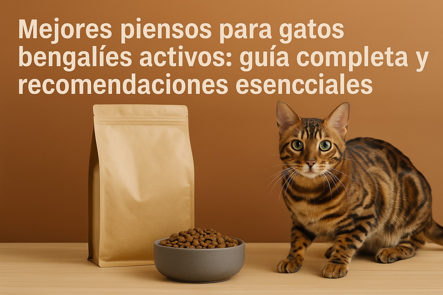Mejores piensos para gatos bengalies