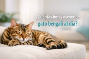 ¿Cuántas horas duerme un gato bengalí al día?
