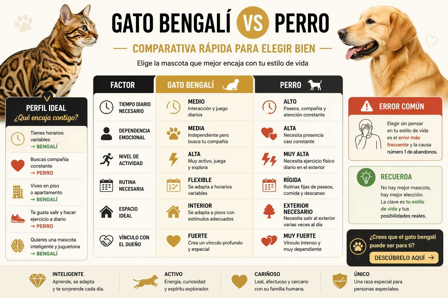 Diferencias entre perros y gatos