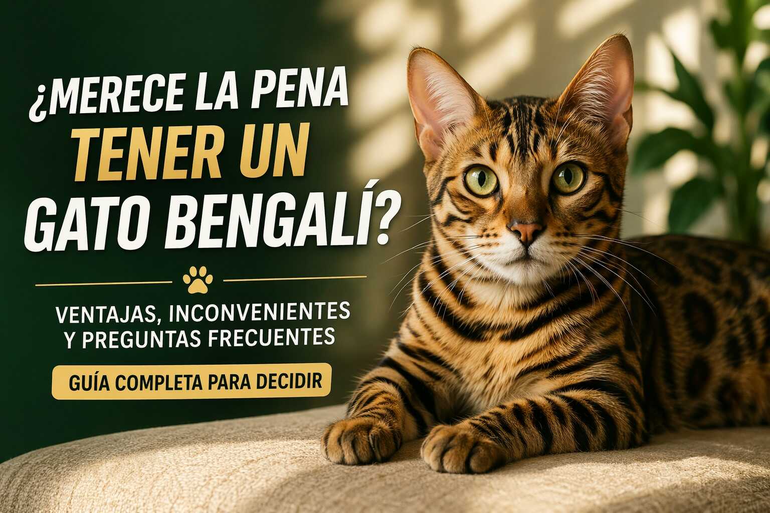 Merece la pena tener un gato bengali