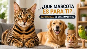 Gato bengalí vs otras mascotas: ¿cuál es la mejor opción para ti?