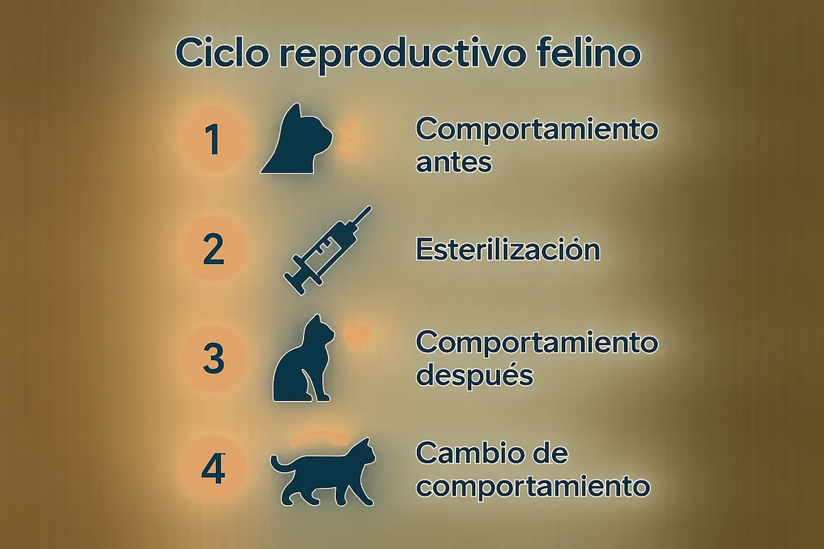 Ciclo reproductivo felino: cómo cambia el comportamiento antes y después de la esterilización